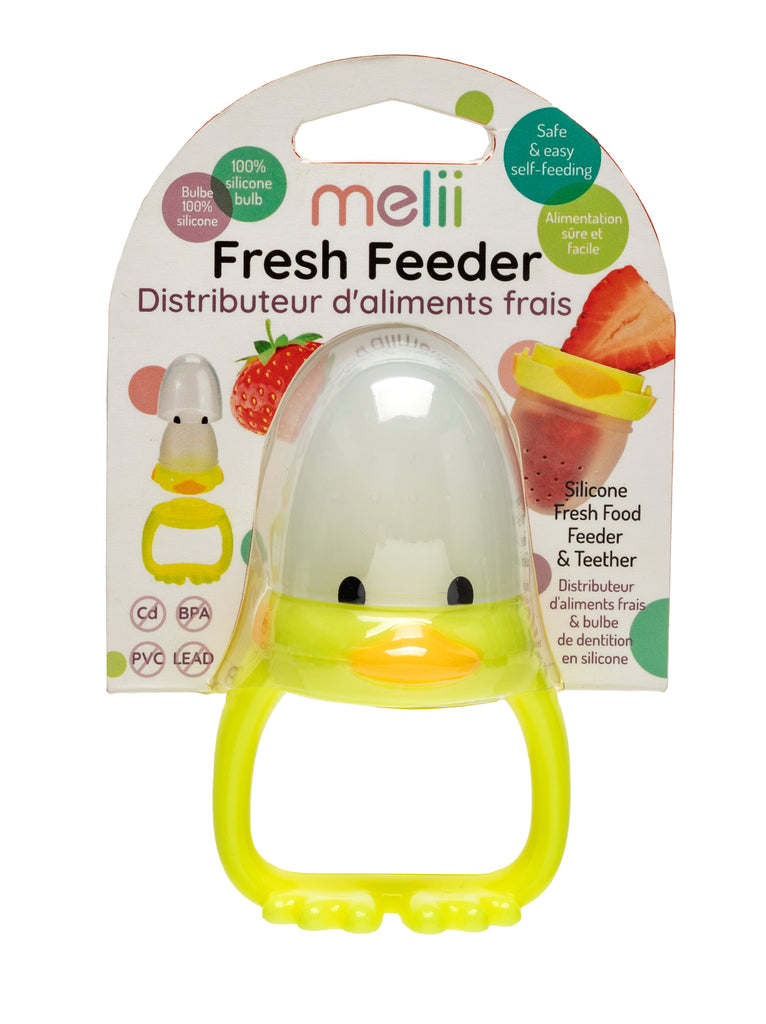 Silicone Duck Fresh Food Feeder and Teether