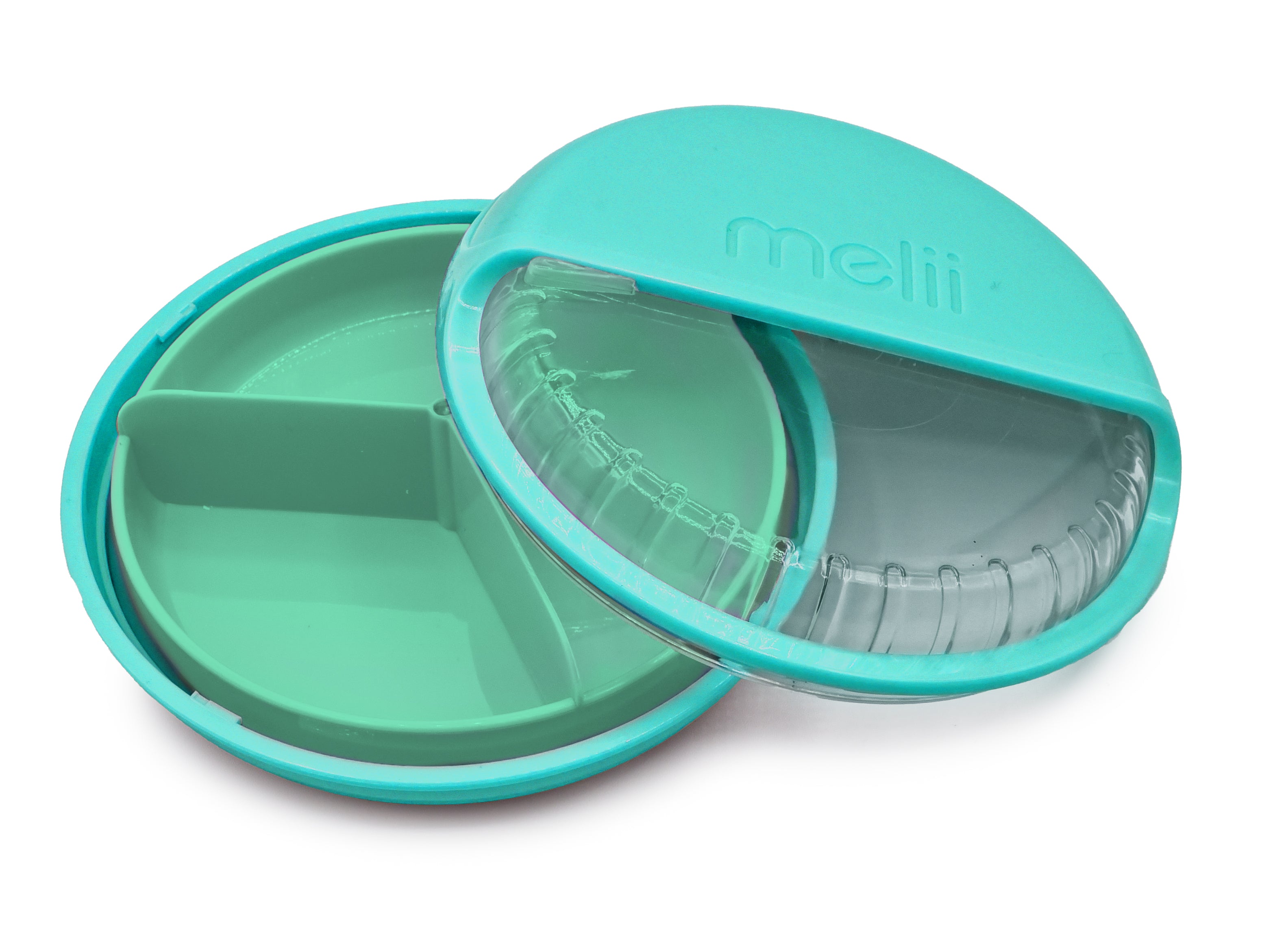 melii Spin Snack Container, Food Storage for Kids, BPA-Free, Dishwasher  Safe – 3 Compartments (Blue)