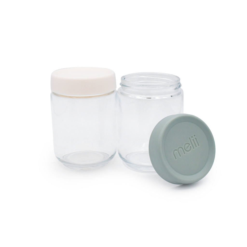 Glass Overnight Oat Jars