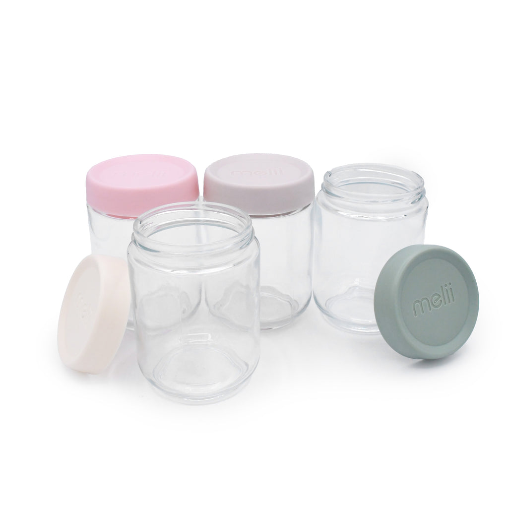 Glass Overnight Oat Jars