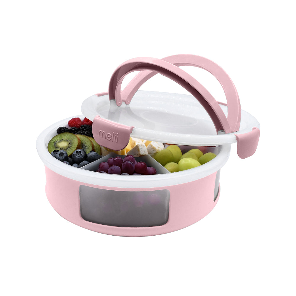 Round Snackle Platter Box