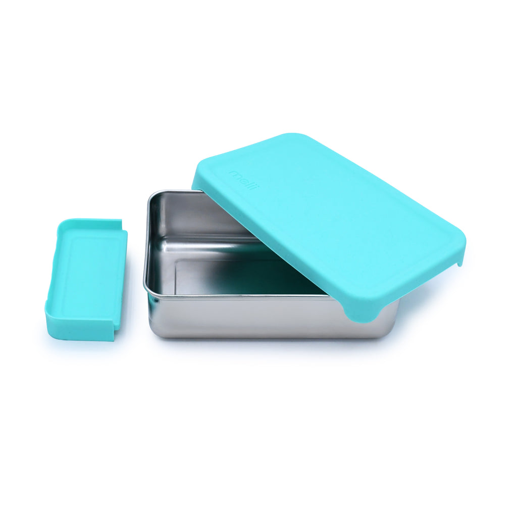 Stainless Steel Bento Box with Silicone Lid & Removeable Divider