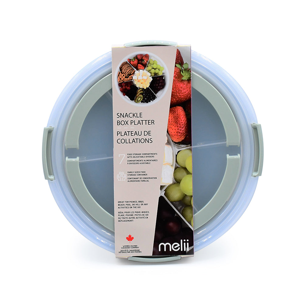 Round Snackle Platter Box