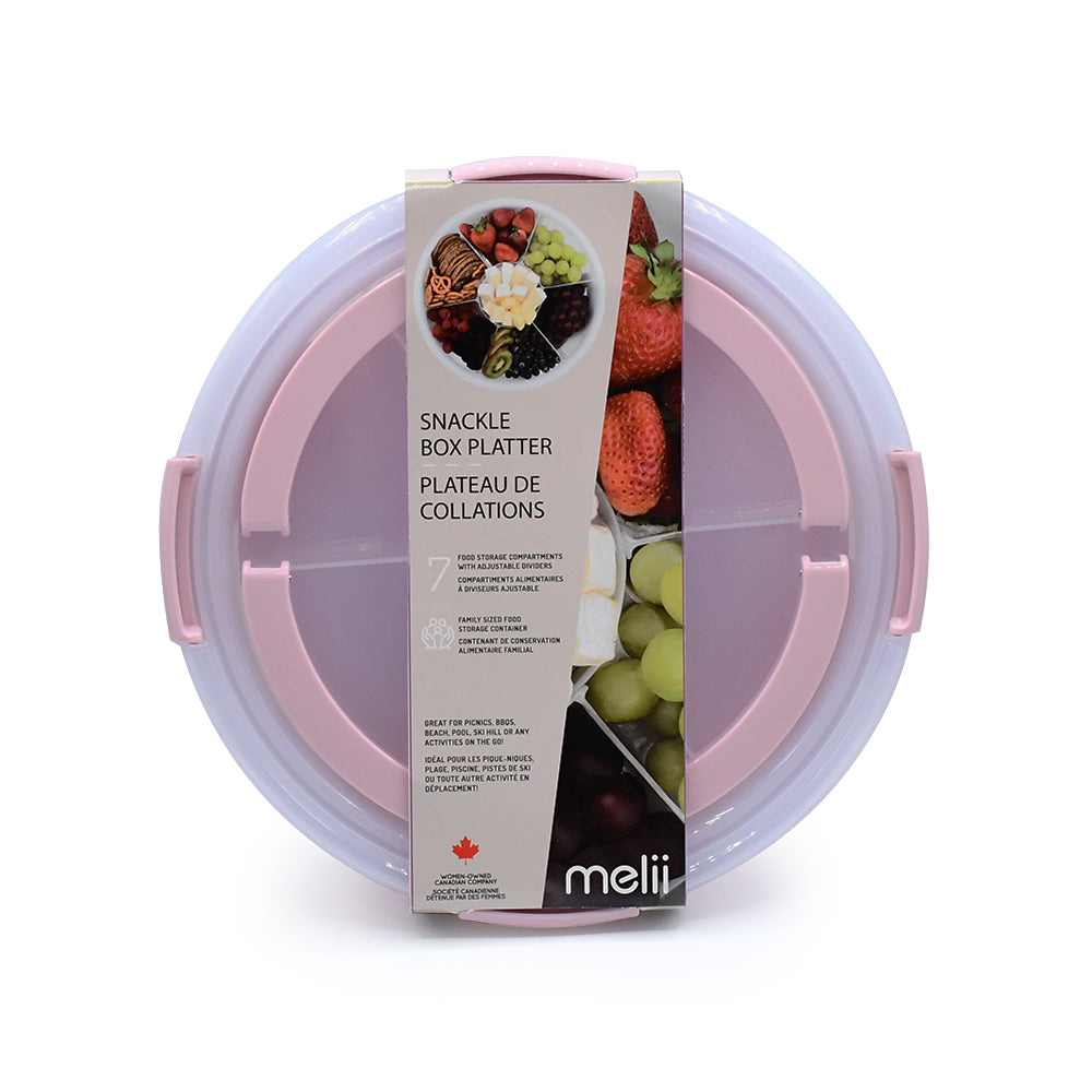 Round Snackle Platter Box
