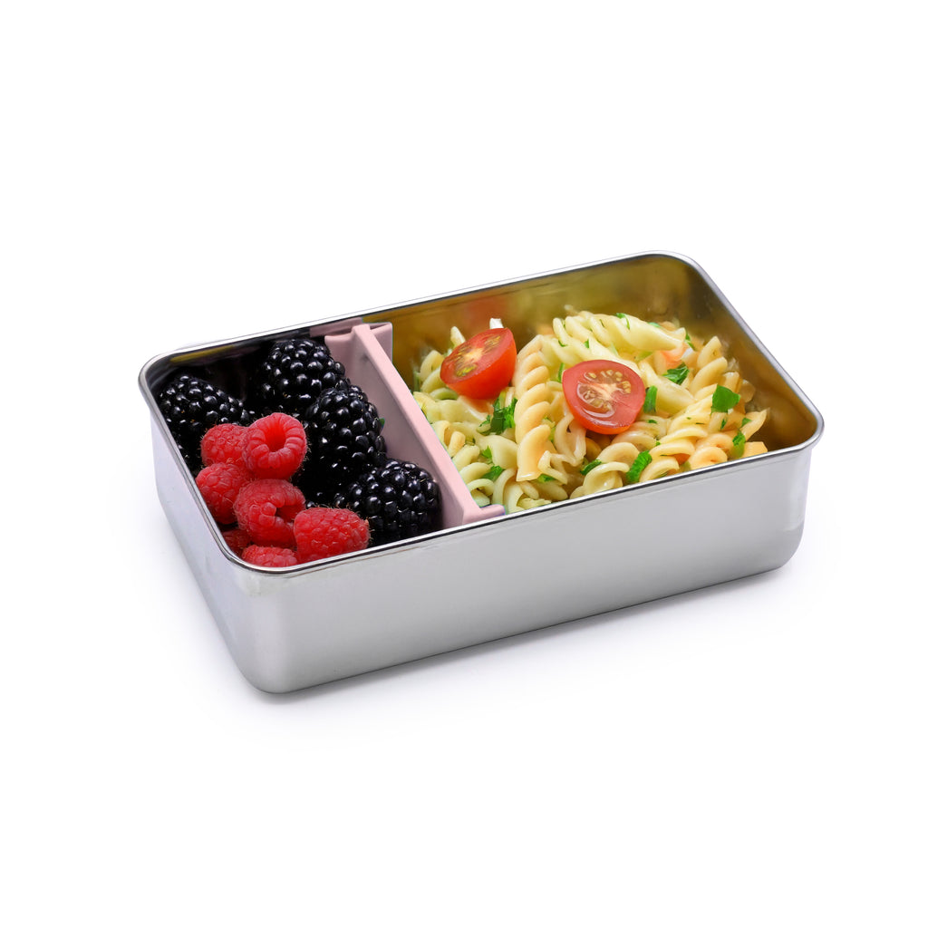 Stainless Steel Bento Box with Silicone Lid & Removeable Divider