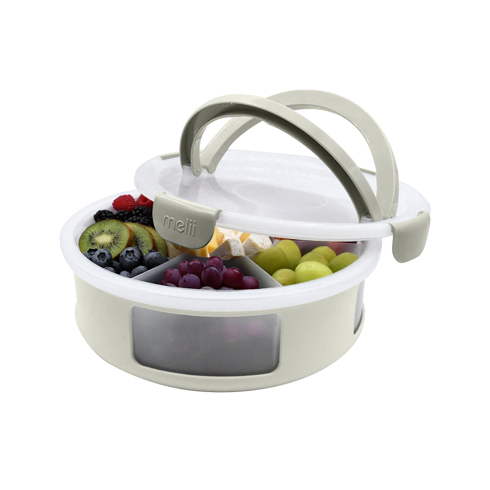 Round Snackle Platter Box