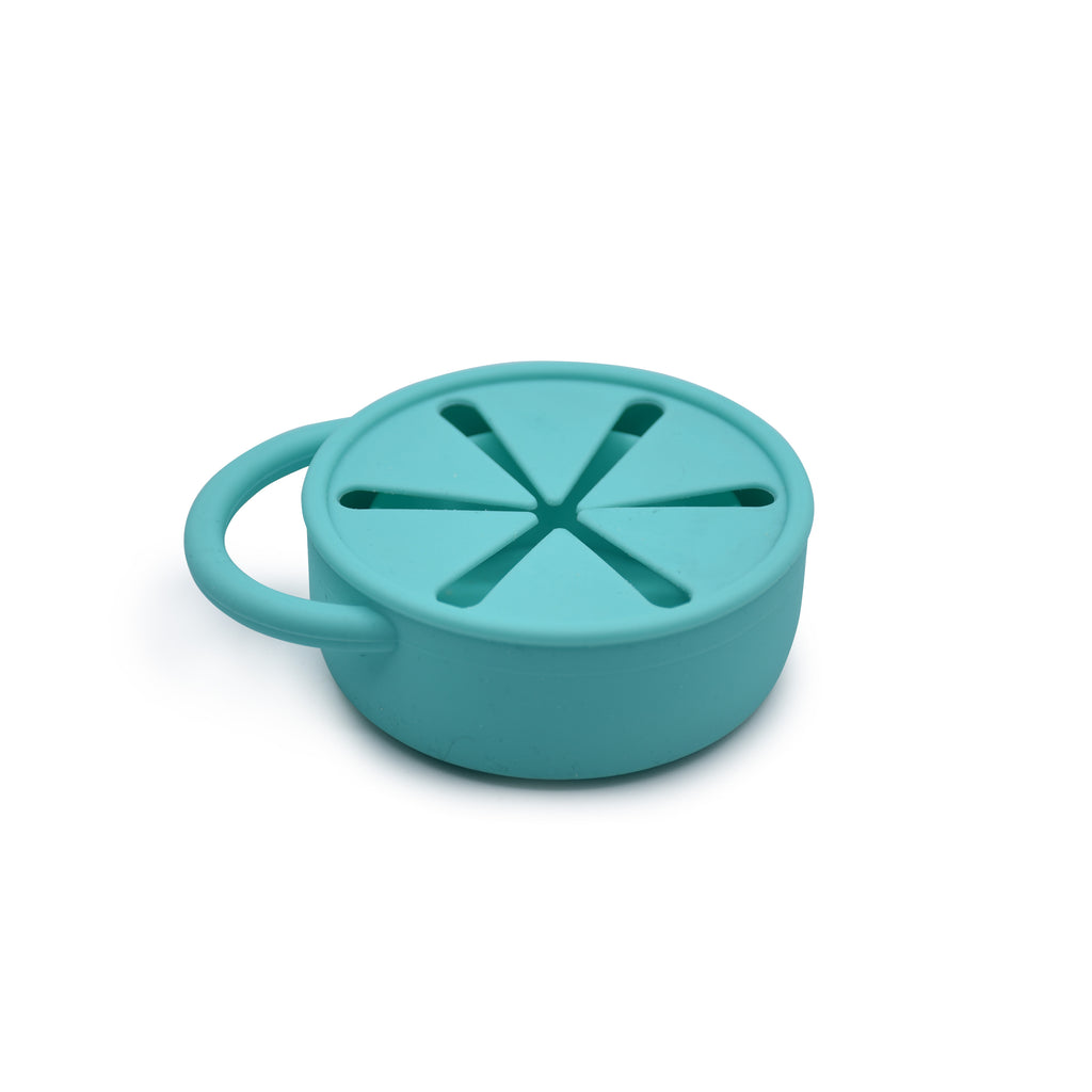 100% Silicone Collapsible Snack Container with Finger Trap