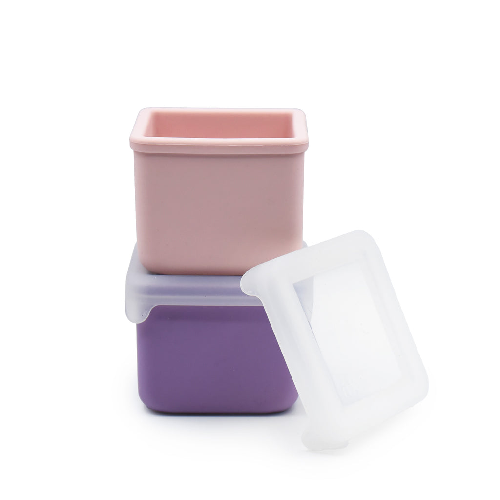 100% Silicone Snack Container – 2 Pack