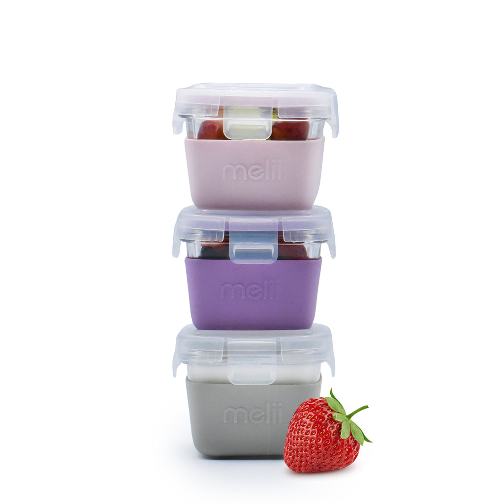 Glass Food Storage Containers with Silicone Sleeve