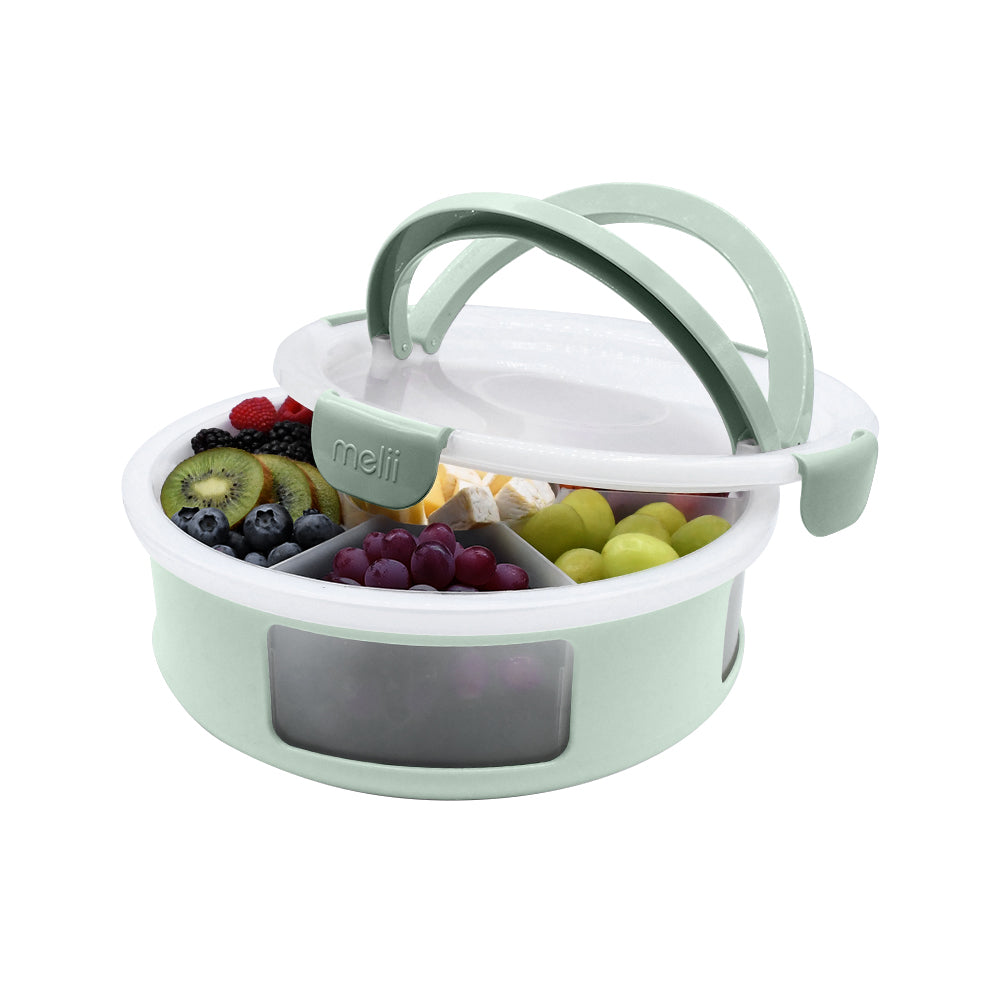 Round Snackle Platter Box