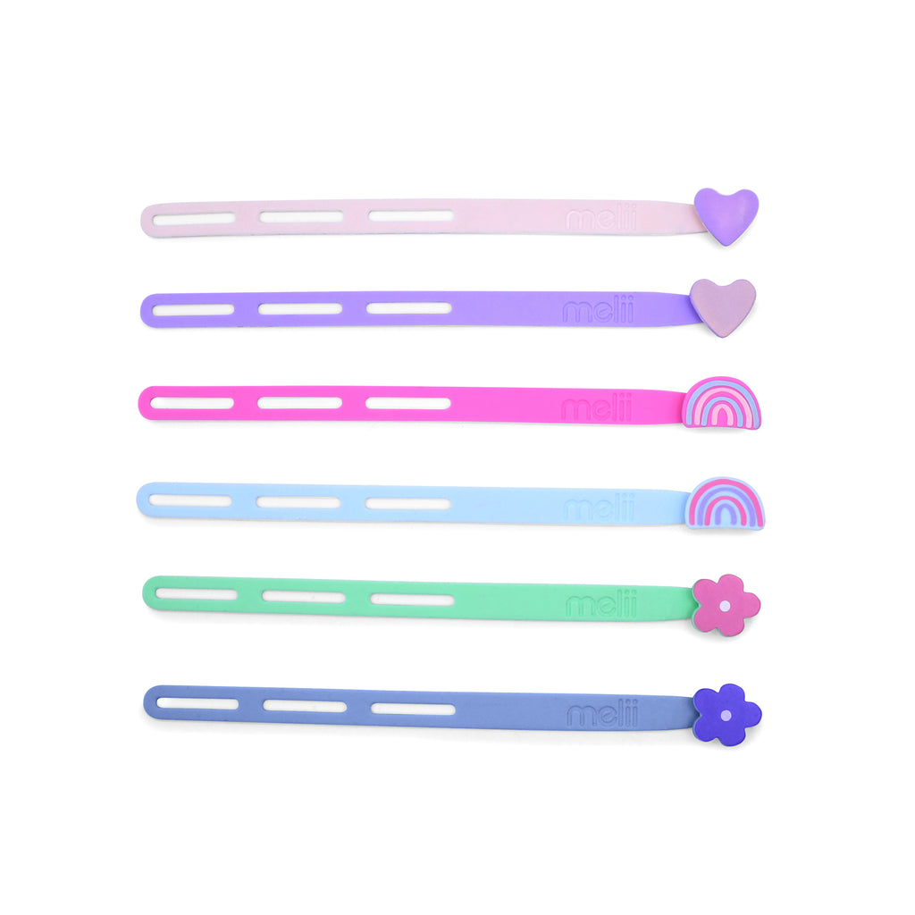 Silicone Sandwich Wrap Straps 6 Pack
