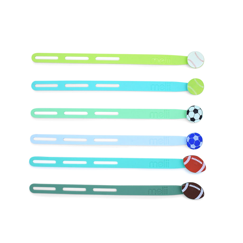 Silicone Sandwich Wrap Straps 6 Pack