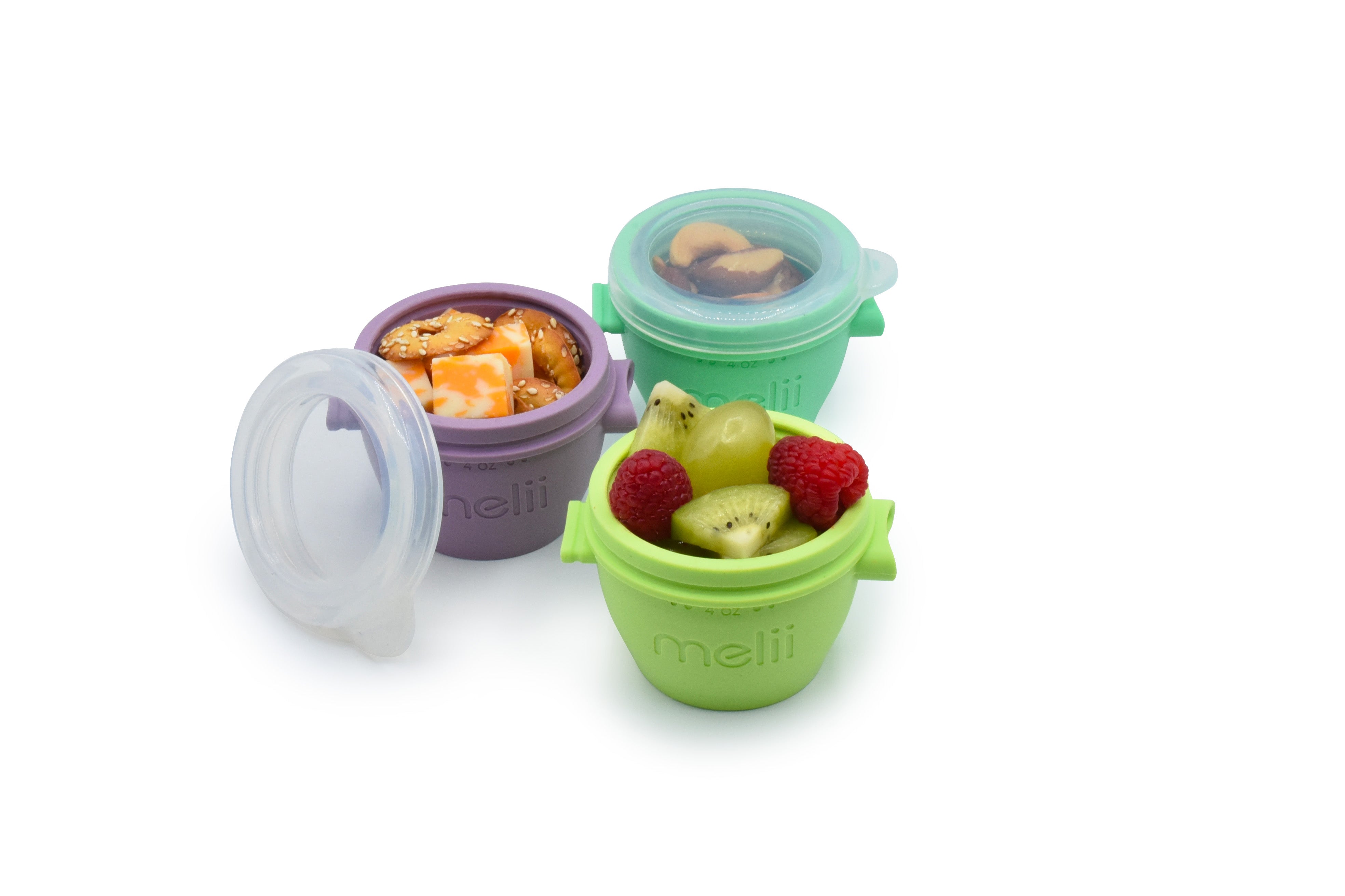 Nesting Silicone Containers, Silicone Baby Food Storage, Baking