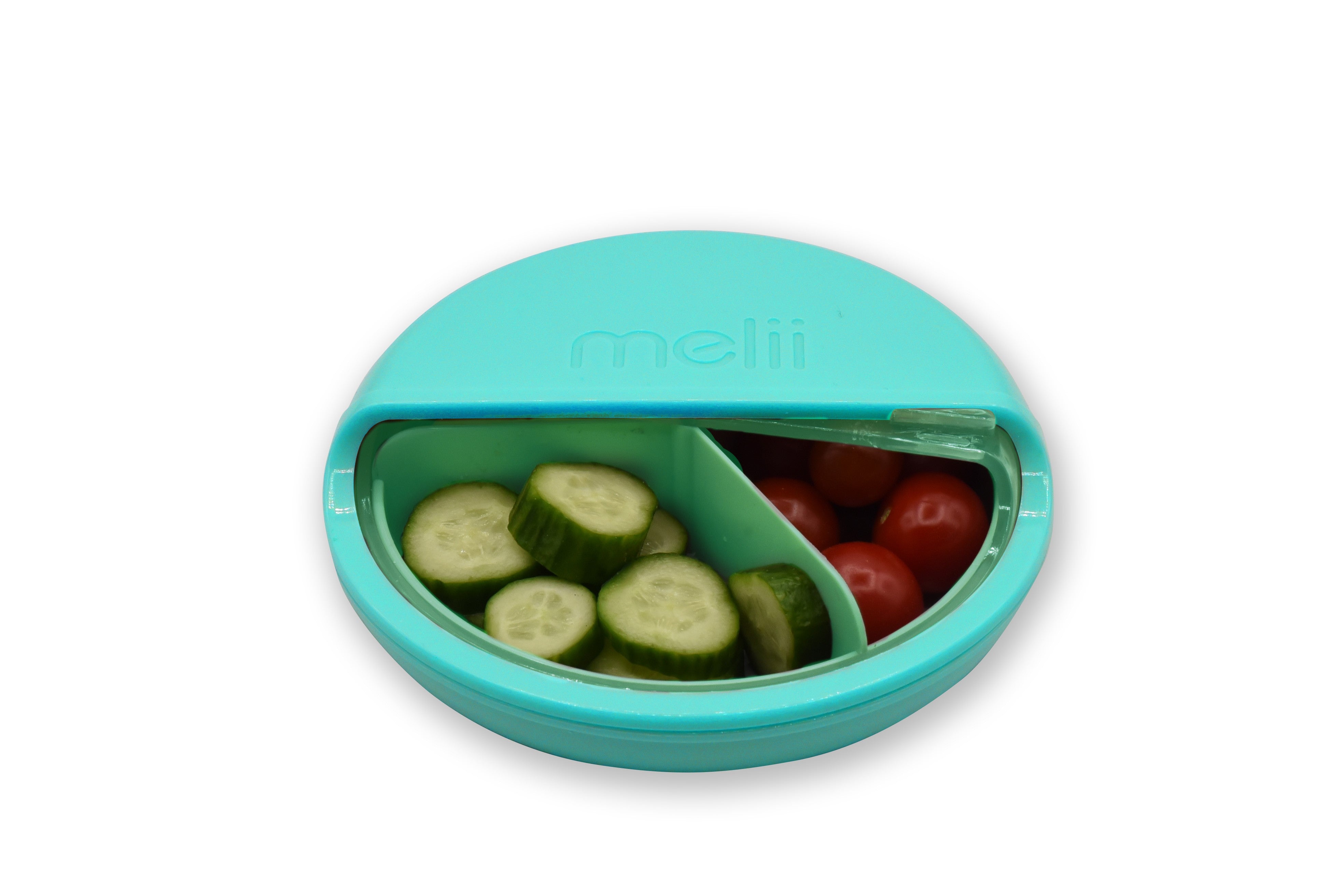 Melii Spin Snack Container - Blue I The Bento Buzz
