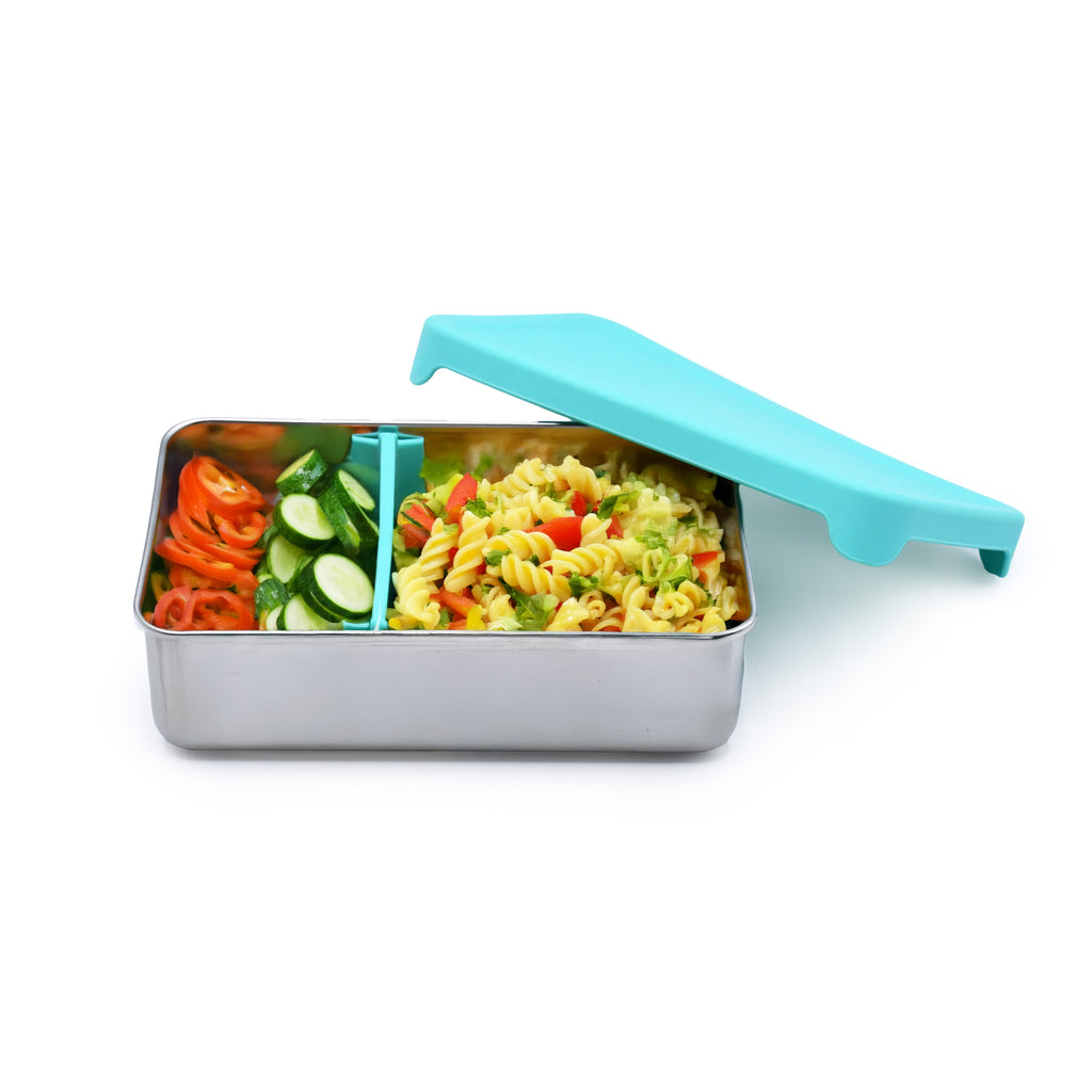 Stainless Steel Bento Box with Silicone Lid & Removeable Divider