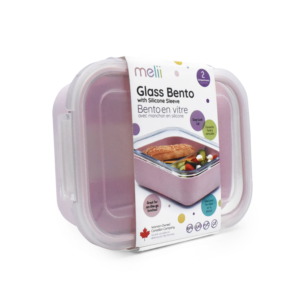 Glass Bento Box with Silicone Sleeve