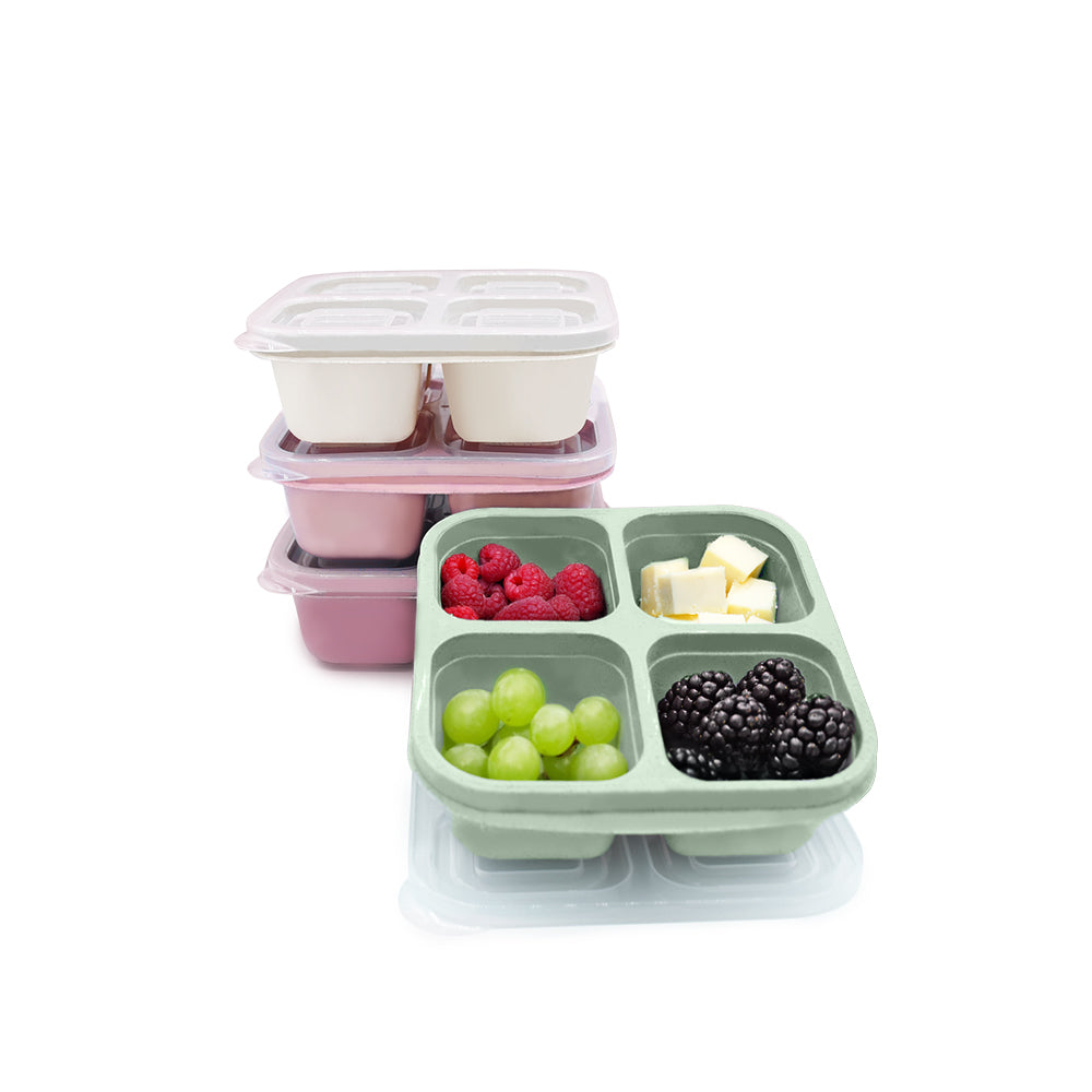 4-Compartment Meal Prep Containers Pack of 4