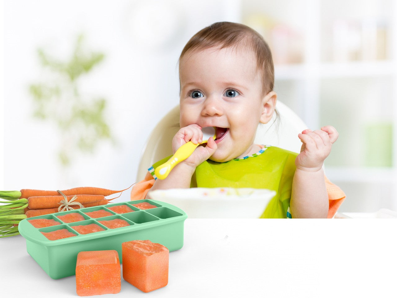 Silicone Baby Food Congélateur Plate-Forme de bonbon,Plateau de