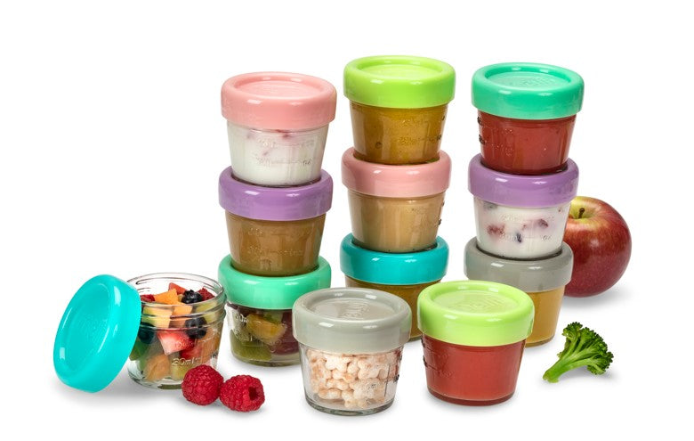 Melii Baby Snack & Freezer Storage Containers Serving Baby Food At Home  Portable BPA Free Easily Connect Separate Microwave-safe