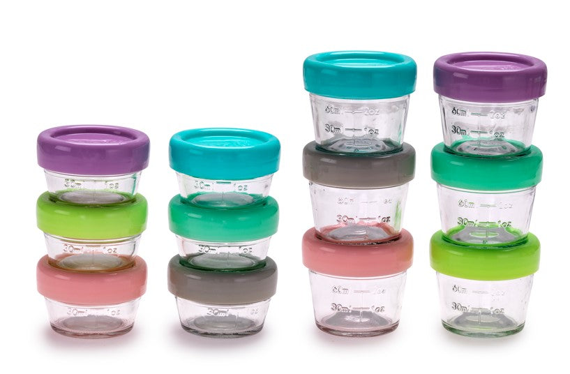 Small Glass Containers with Lids Glass Food Storage Containers Reusable  Sauce Containers Mini Glass Storage Jars