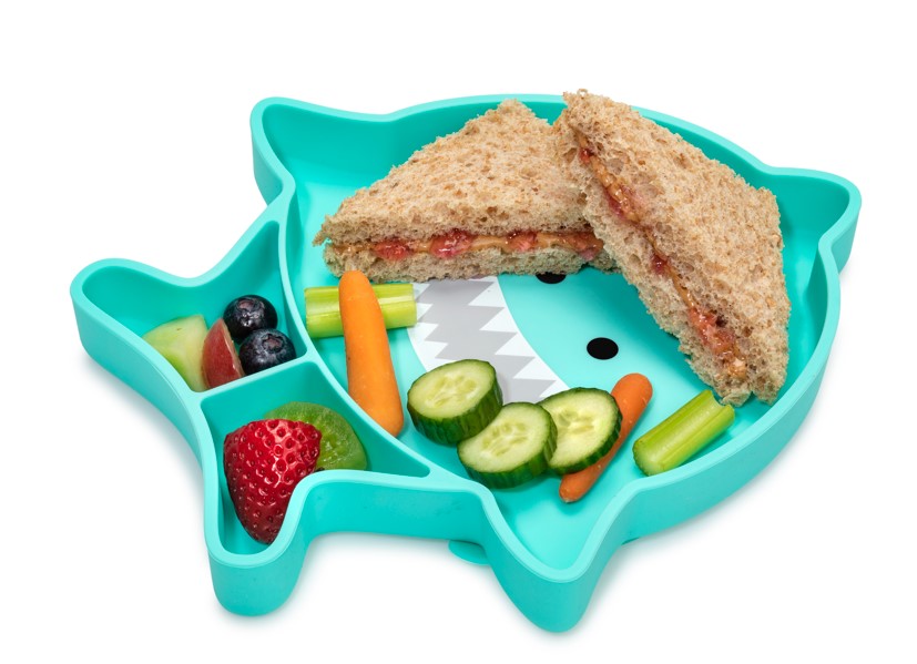 Suction Cup Silicone Baby Plate - Shark